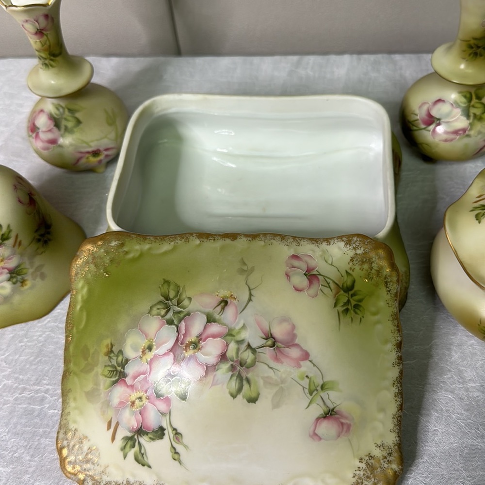 Vintage Nippon vanity set - Picture 5 of 7